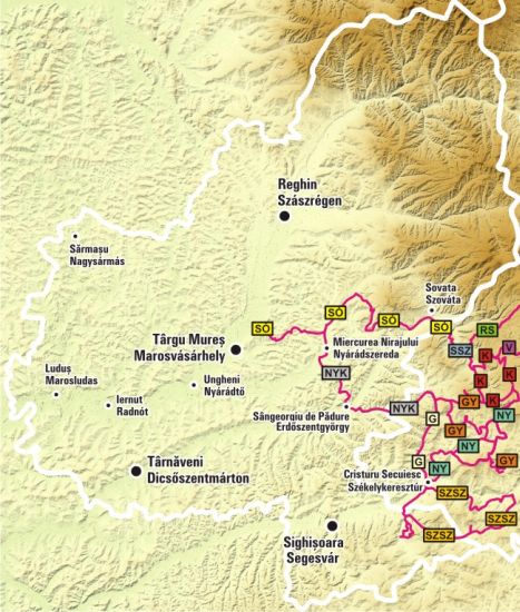 Maros megyei kerékpárutak